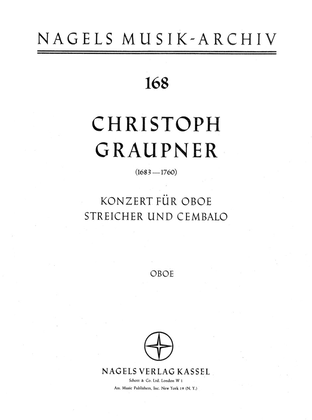 Book cover for Konzert fur Oboe, Streicher und Basso continuo F major