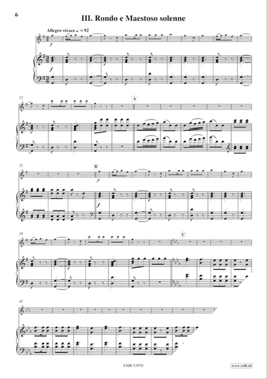 Sonata Solenne Alto Recorder scores gallery preview page 6