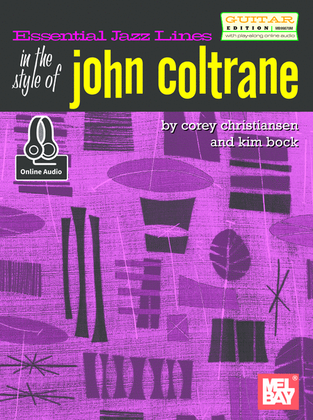 Book cover for Essential Jazz Lines: In the Style of John Coltrane/Guitar Edition