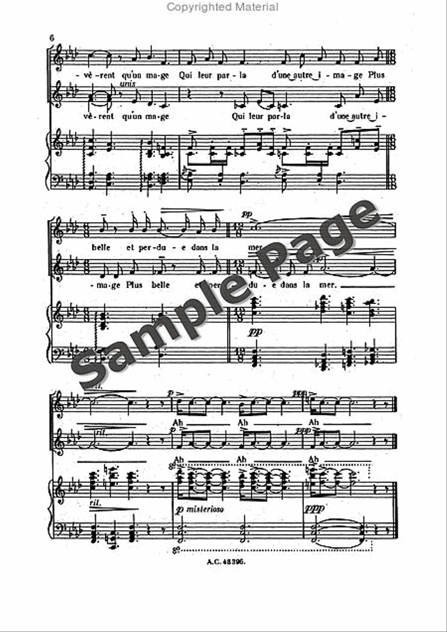 Bernier R Sortileges Ingenus (ep) Women's Choir scores gallery preview page 7