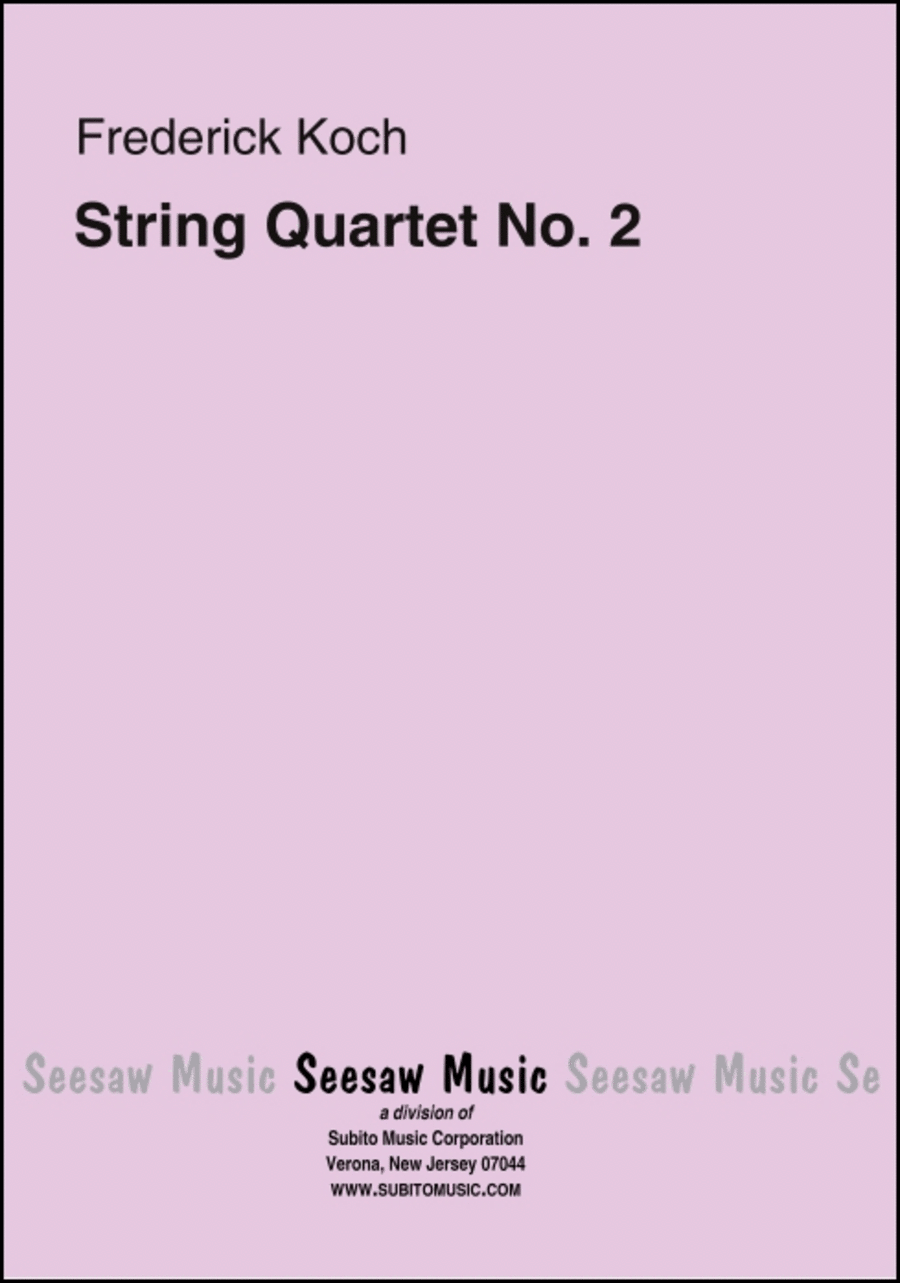 String Quartet No. 2 String Quartet scores gallery preview page 1