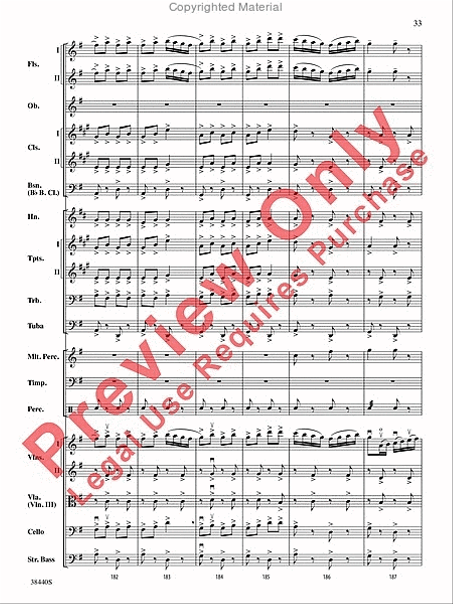 Leroy Anderson's Irish Suite, Part 1 (Themes from) Full Orchestra scores gallery preview page 34