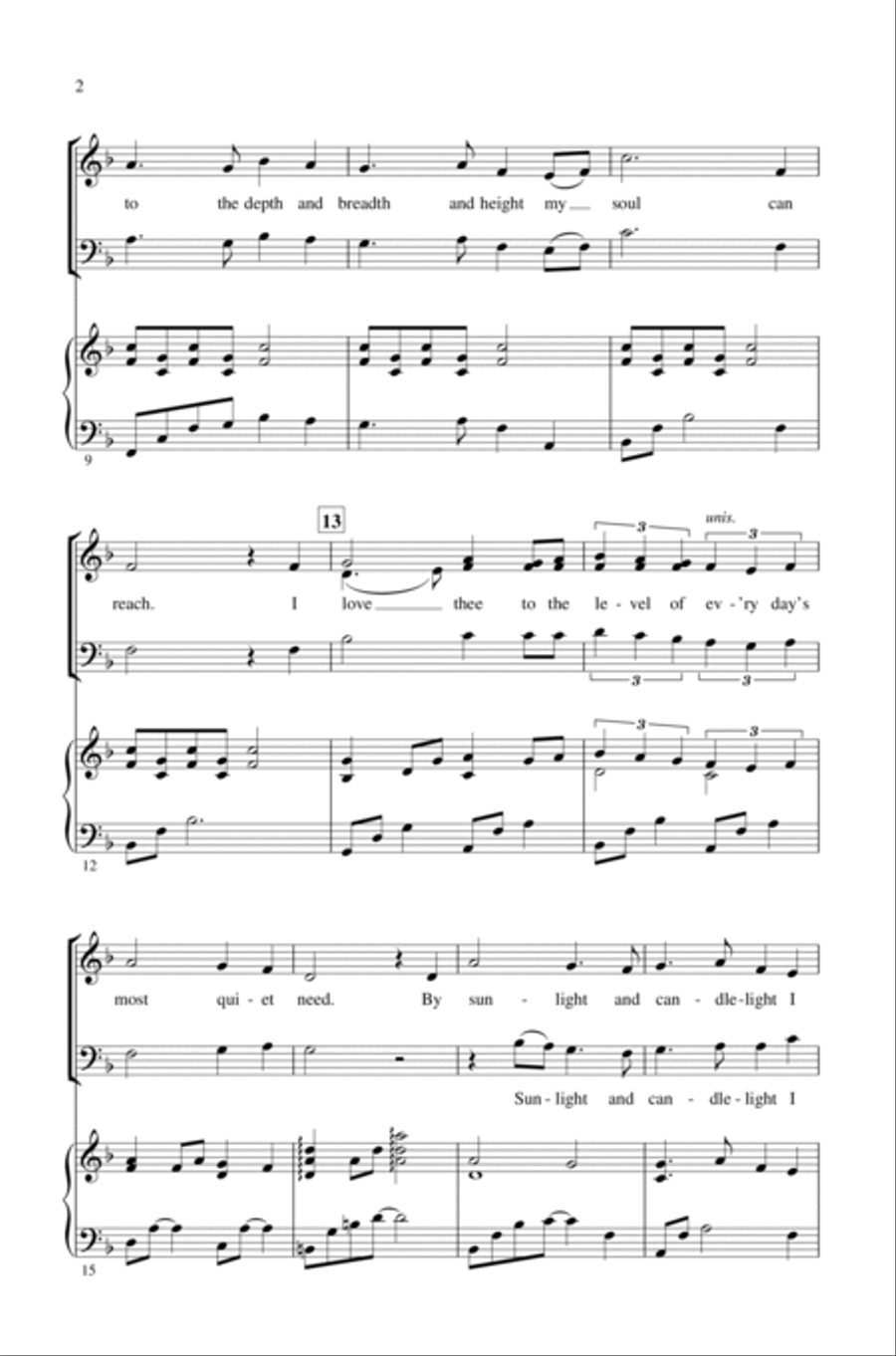 How Do I Love Thee? 3-Part scores gallery preview page 2