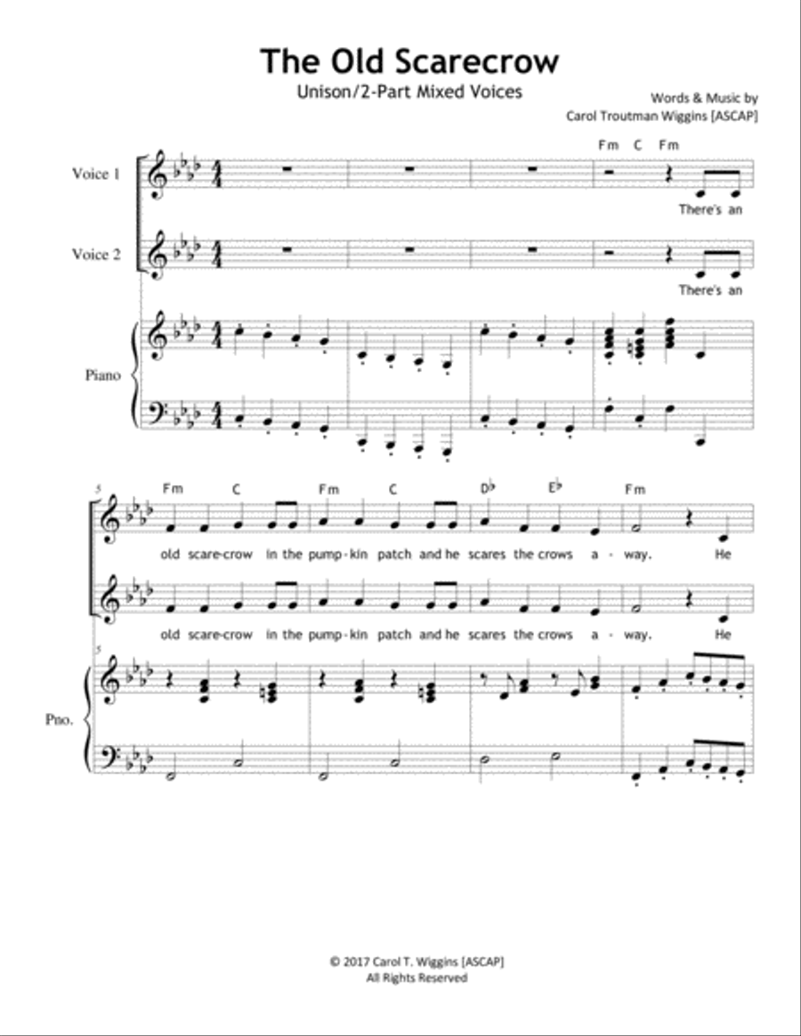 The Old Scarecrow SA scores gallery preview page 1