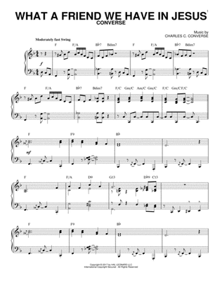 Book cover for What A Friend We Have In Jesus [Jazz version] (arr. Brent Edstrom)