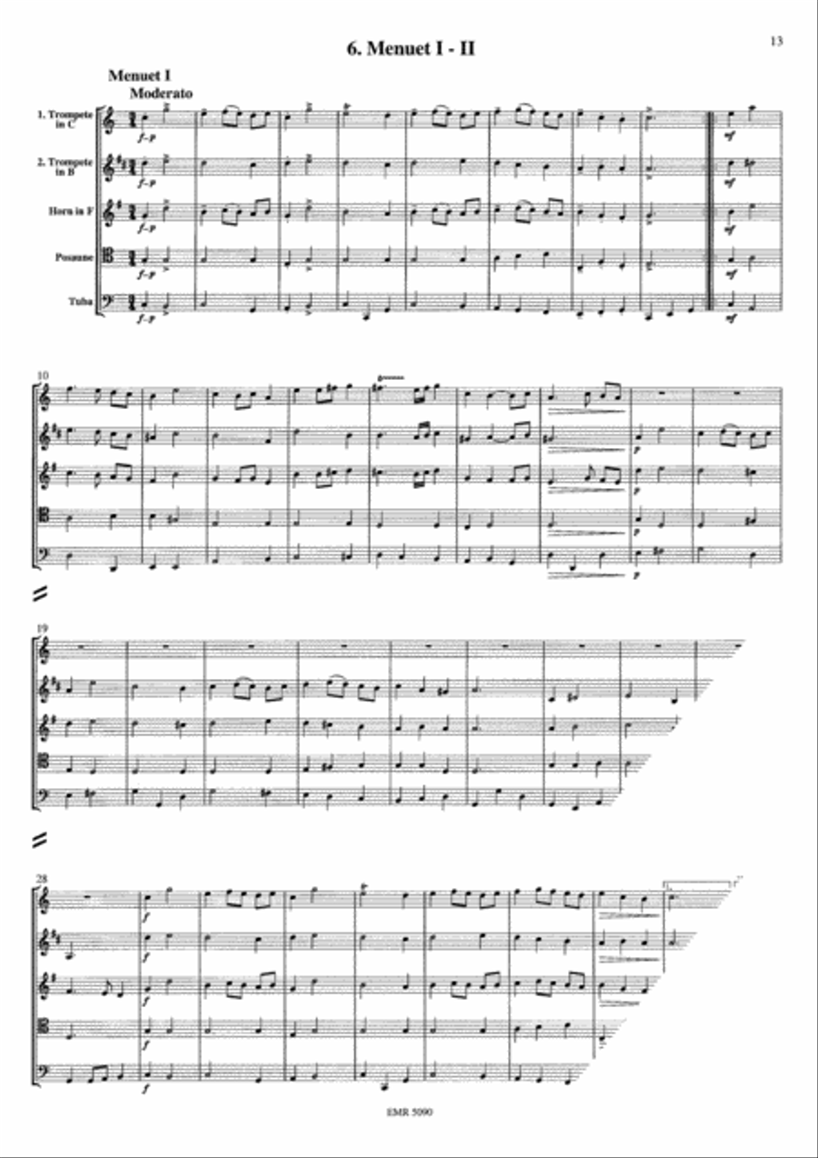 Ouverture C Major Brass Quintet scores gallery preview page 9