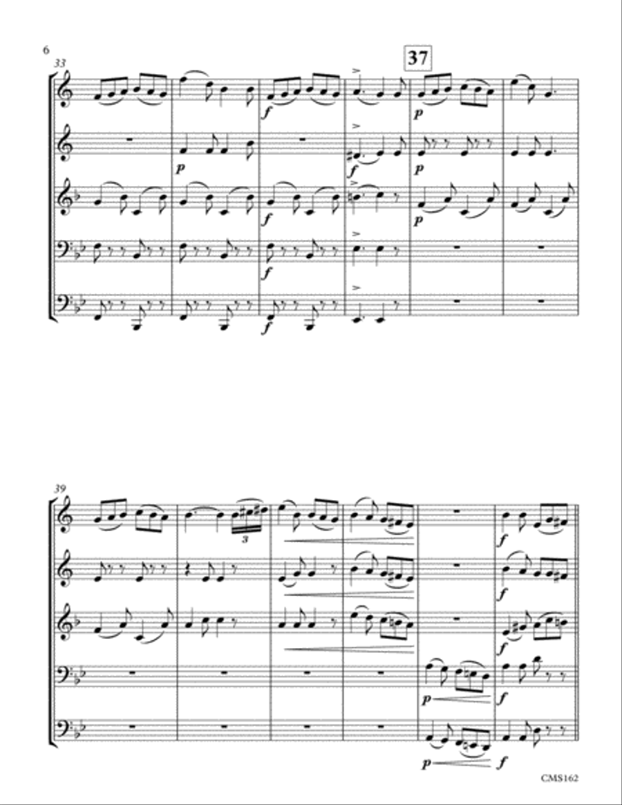 The Circus Parade Brass Quintet scores gallery preview page 6
