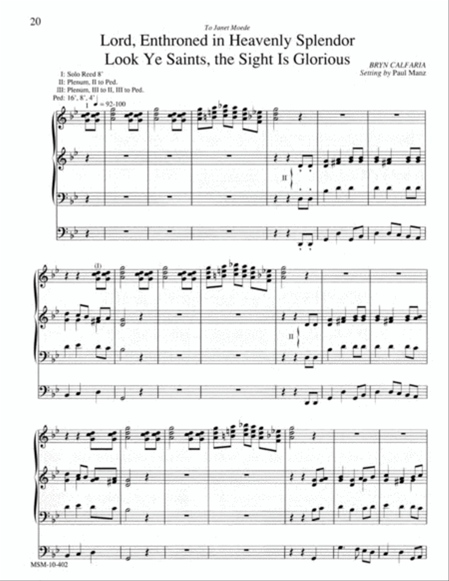 Improvisations for the Easter Season Organ scores gallery preview page 11
