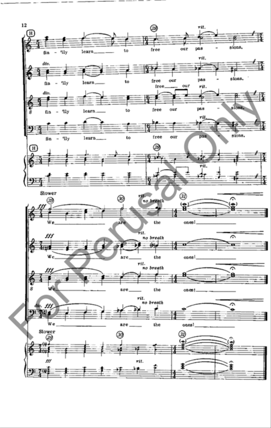 The Ones 4-Part scores gallery preview page 11