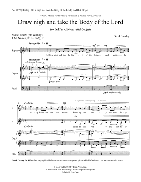 Draw nigh and take the Body of the Lord (Downloadable)
