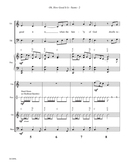 Oh, How Good It Is - Instrumental Ensemble Score and Parts