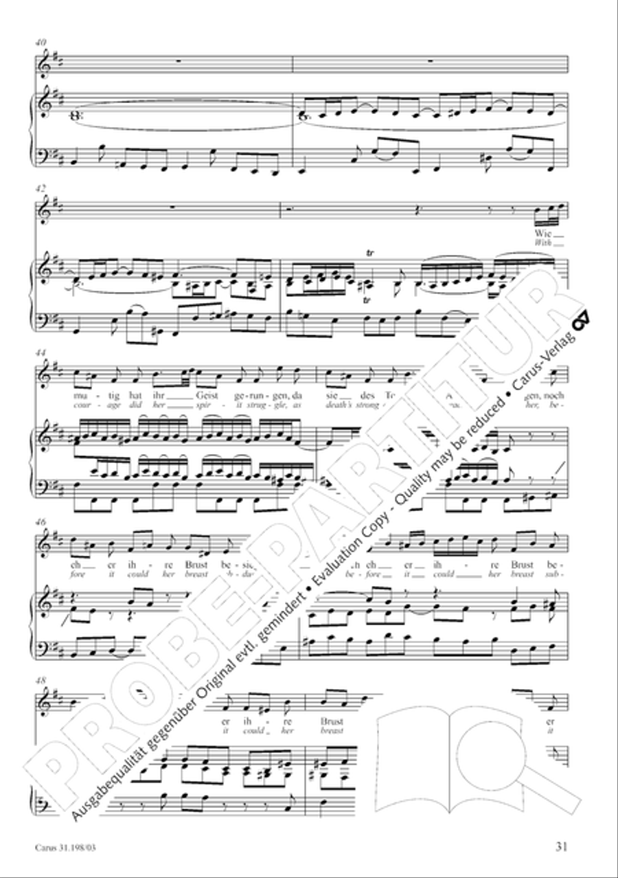 Let, Princess, let but one more ray (Lass, Furstin, lass noch einen Strahl) 4-Part scores gallery preview page 32