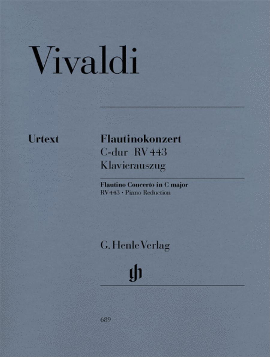Concerto for Flautino (Recorder/Flute) and Orchestra in C Major, Op. 44, 11 RV 443 Recorder scores gallery preview page 1