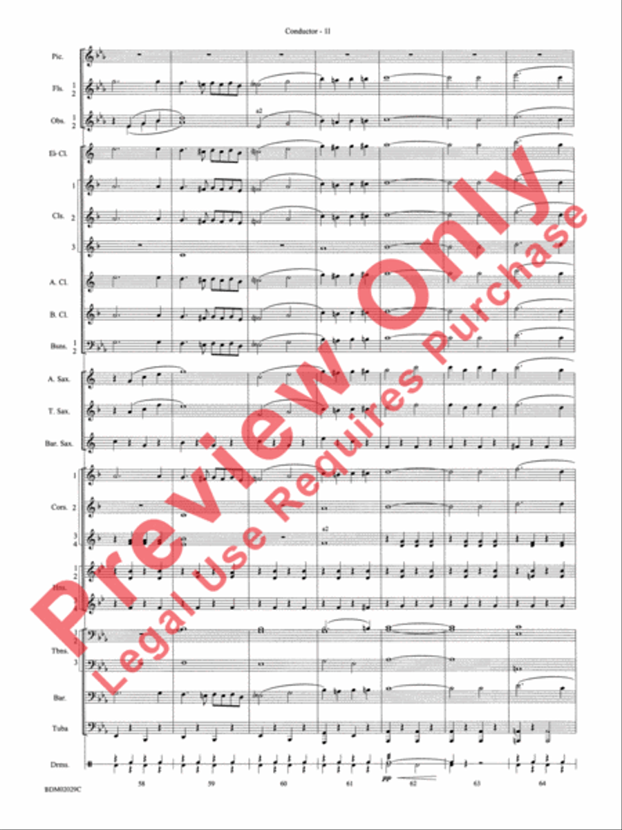 George Washington Bicentennial March Concert Band scores gallery preview page 14