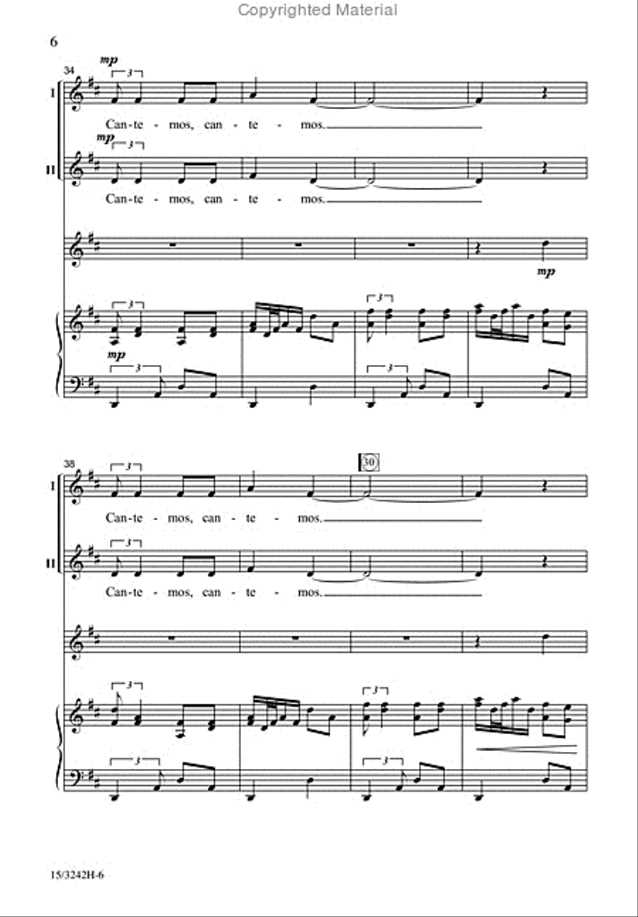 Cantemos 2-Part scores gallery preview page 6