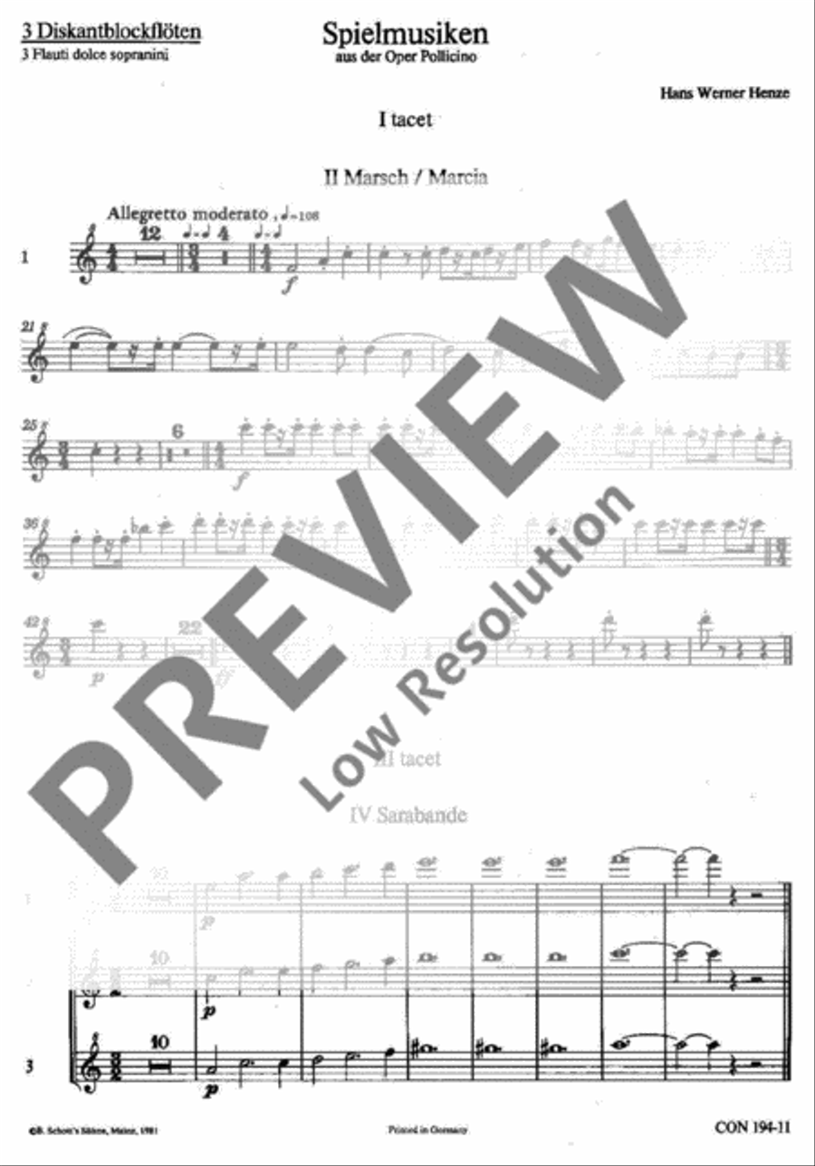 Pollicino Spielmusiken Soprano Recorder scores gallery preview page 2