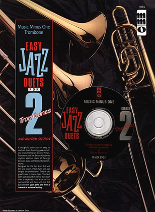 Book cover for Easy Jazz Duets for Two Trombones and Rhythm Section