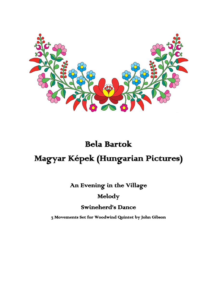 Magyar Kepek Woodwind Quintet scores gallery preview page 1