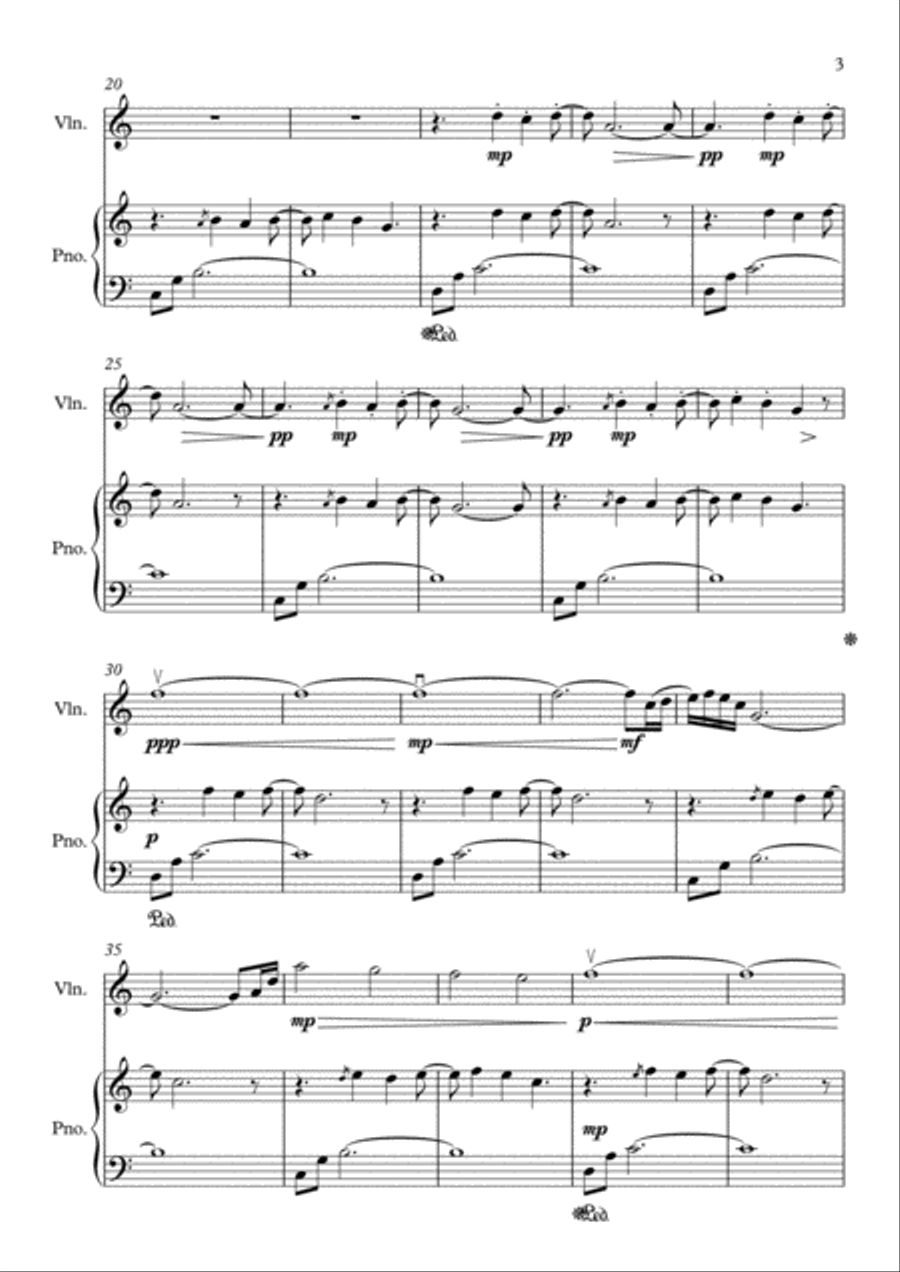 Luz De Una Vela String Duet scores gallery preview page 3