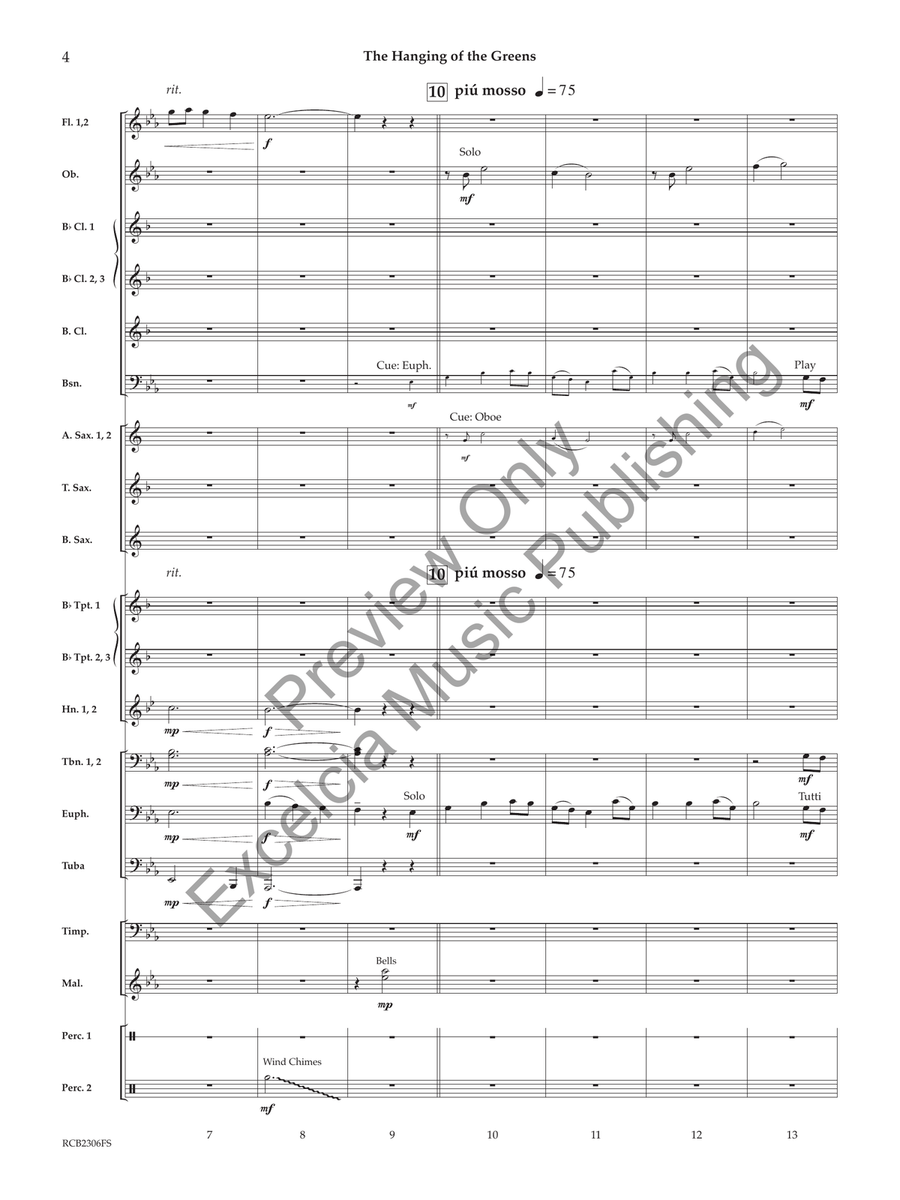 The Hanging of the Greens (Score) Concert Band scores gallery preview page 5