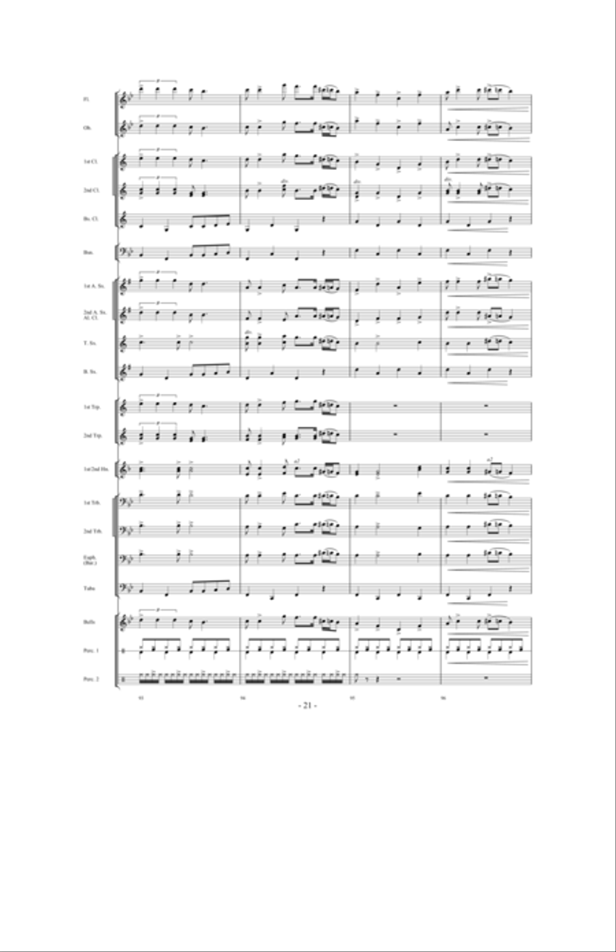 Camp Meetin' Concert Band scores gallery preview page 20