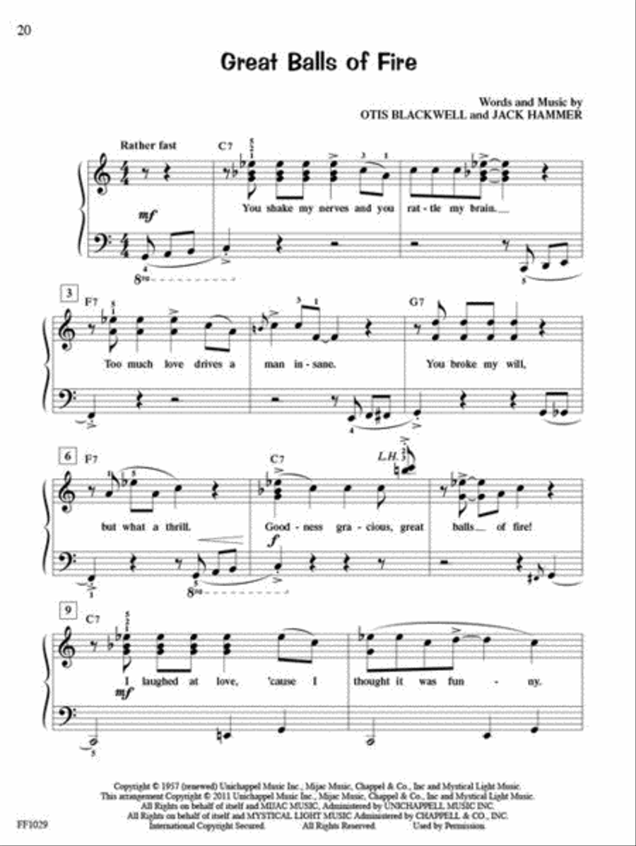 BigTime® Piano Rock 'n' Roll Piano Method scores gallery preview page 5