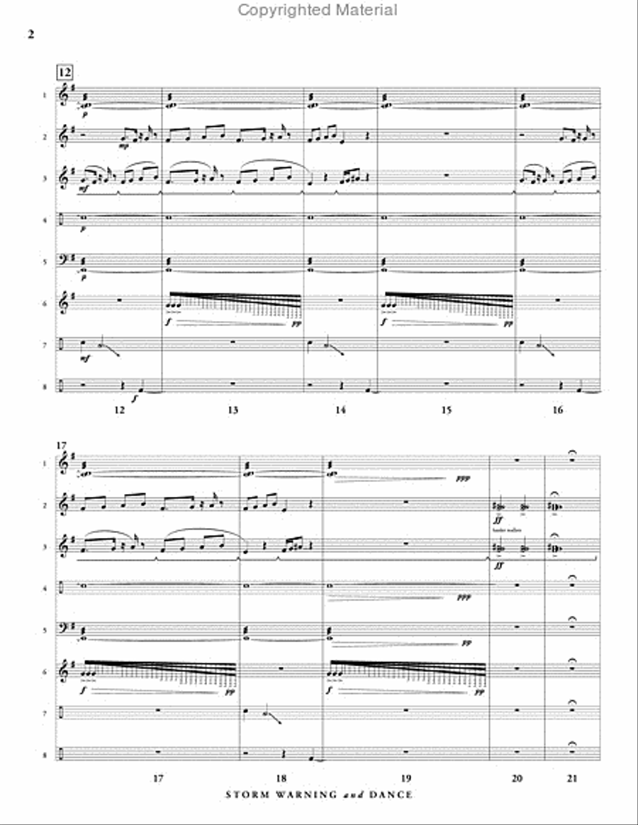 Storm Warning and Dance Percussion Ensemble scores gallery preview page 3