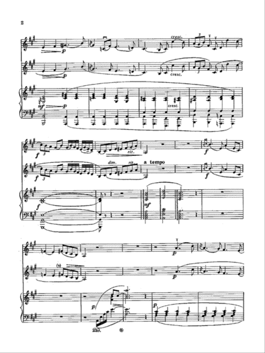 Elegie for Violin and Piano Violin Solo scores gallery preview page 3