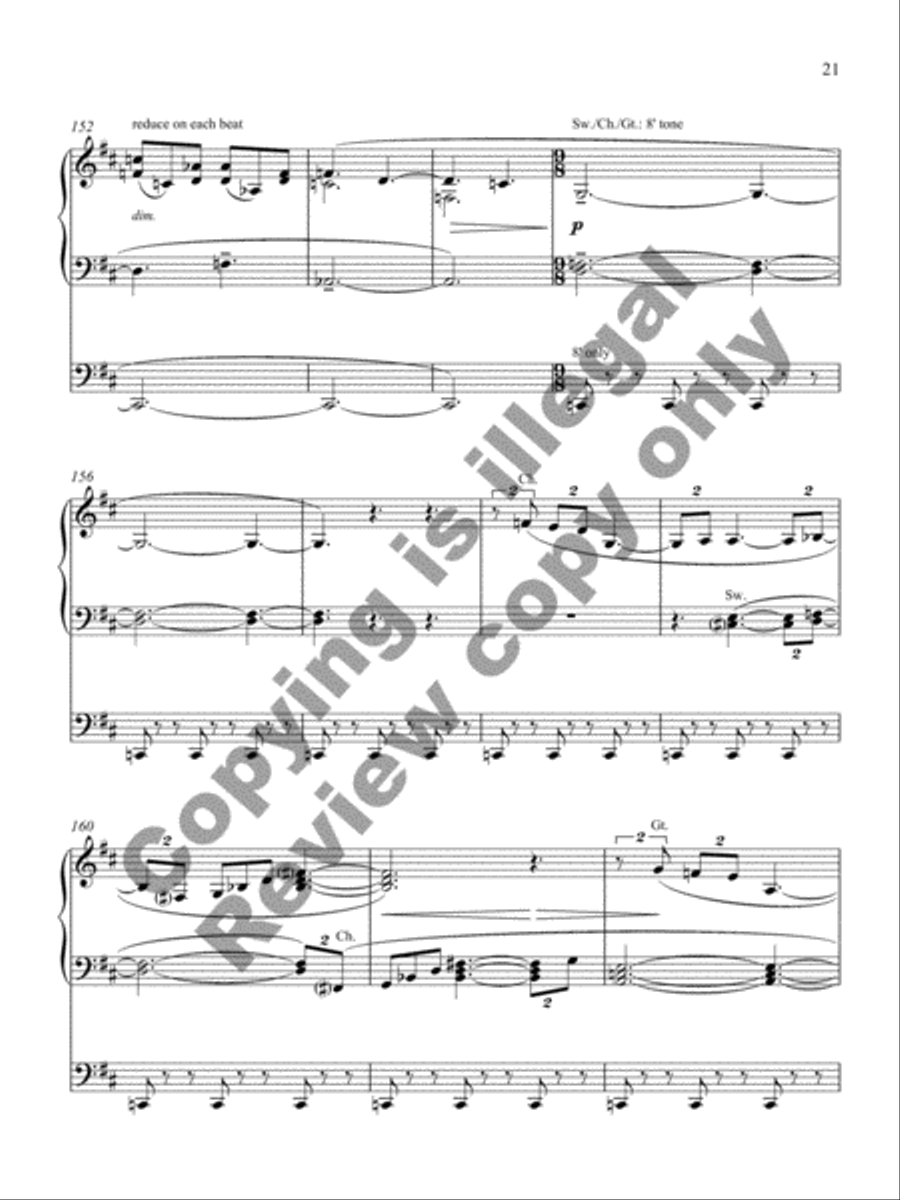 Chorale and Gigue Organ Solo scores gallery preview page 26