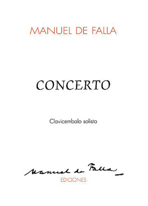 Book cover for De Falla: Concerto for Harpsichord and 5 Instruments