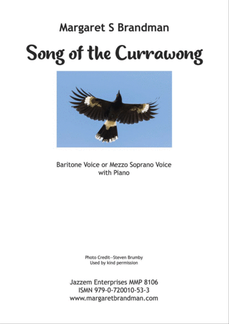 Song of the Currawong Medium Voice scores gallery preview page 1
