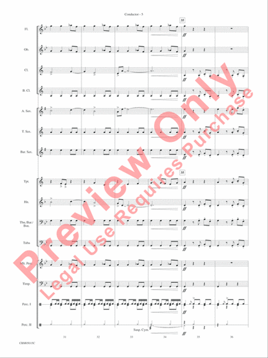 Themes from Star Wars: Episode III Revenge of the Sith Concert Band scores gallery preview page 8