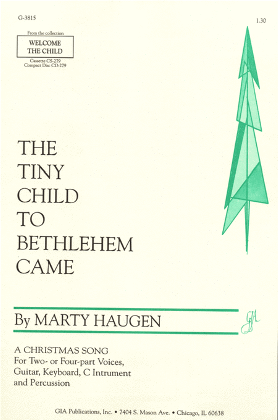 The Tiny Child to Bethlehem Came 4-Part scores gallery preview page 1