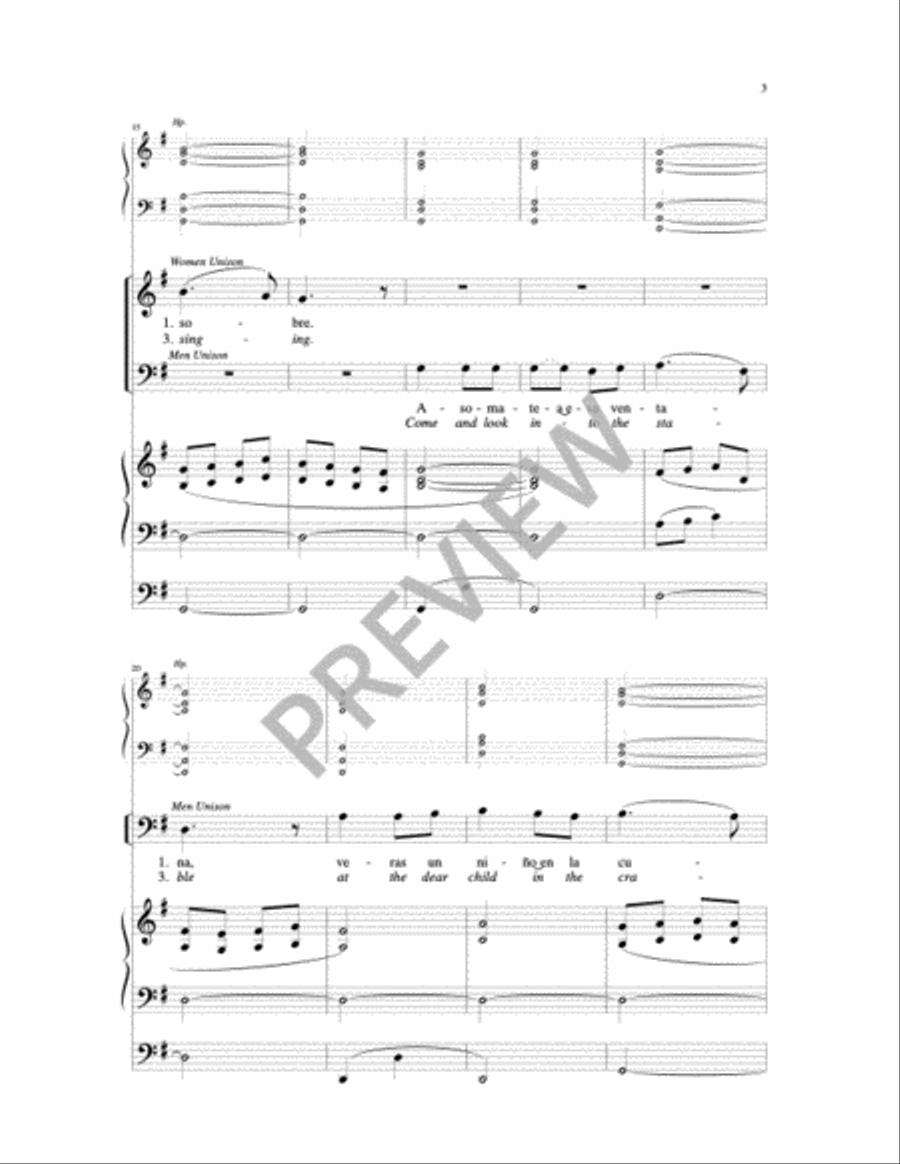 Campanas de Belen-Milligan 4-Part scores gallery preview page 9