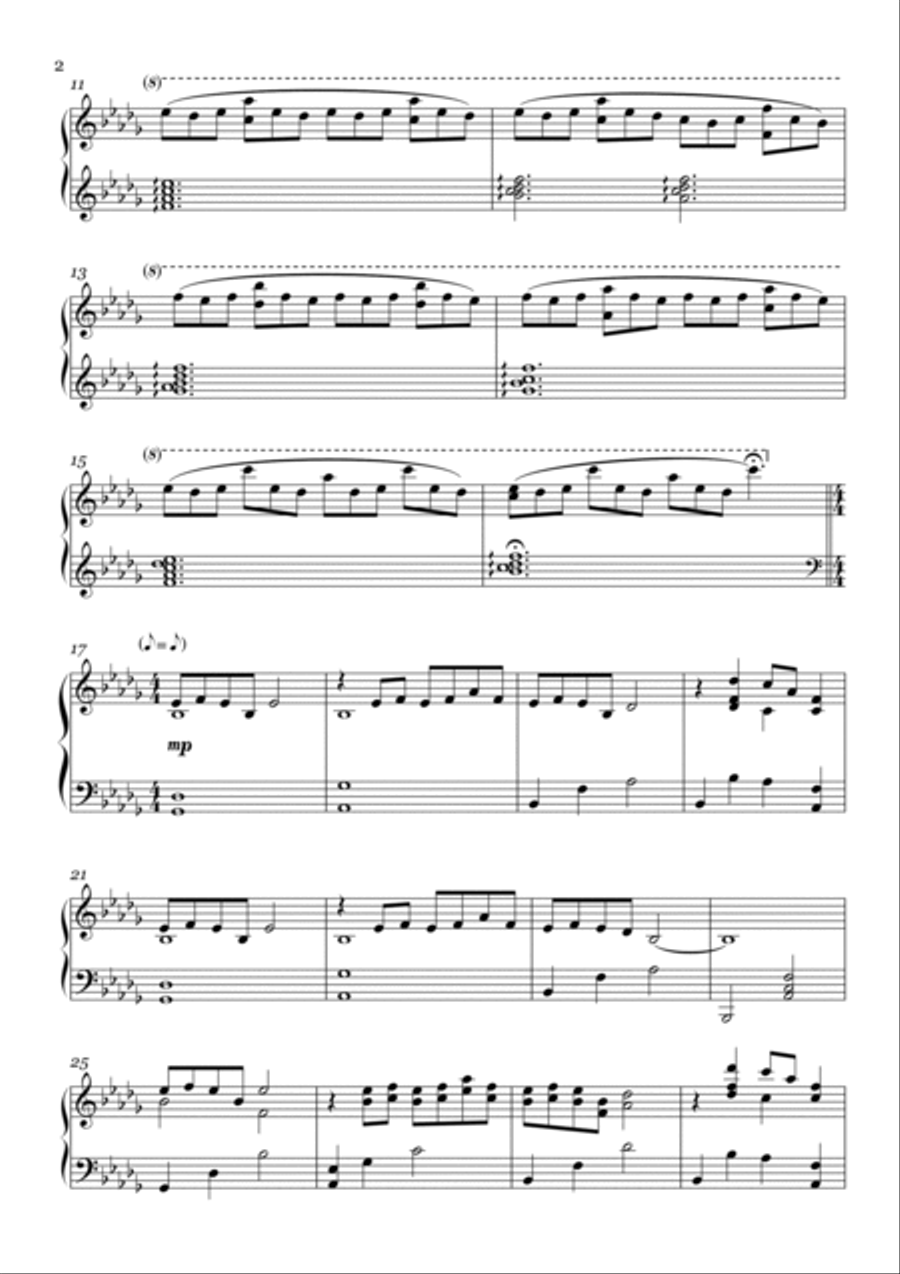 Merry Christmas, Mr. Lawrence Piano Solo scores gallery preview page 2