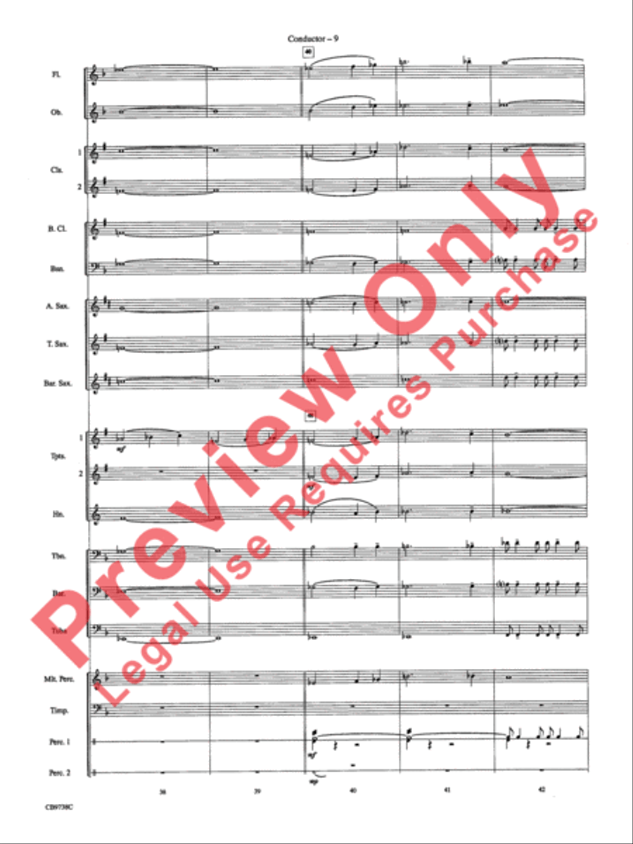 Batman Theme Concert Band scores gallery preview page 12