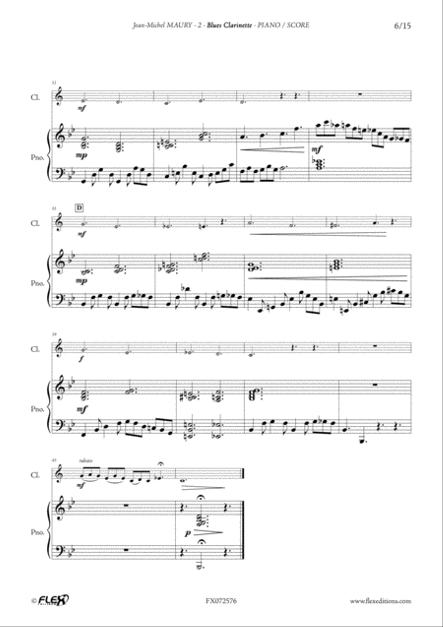 Histoires Clarinette B-Flat Clarinet scores gallery preview page 6
