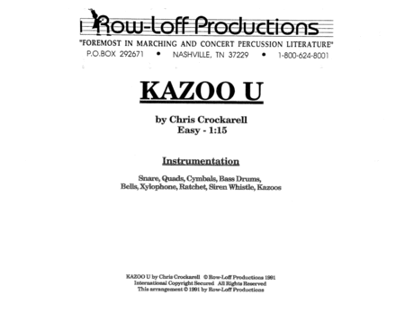 Kazoo U w/Tutor Tracks