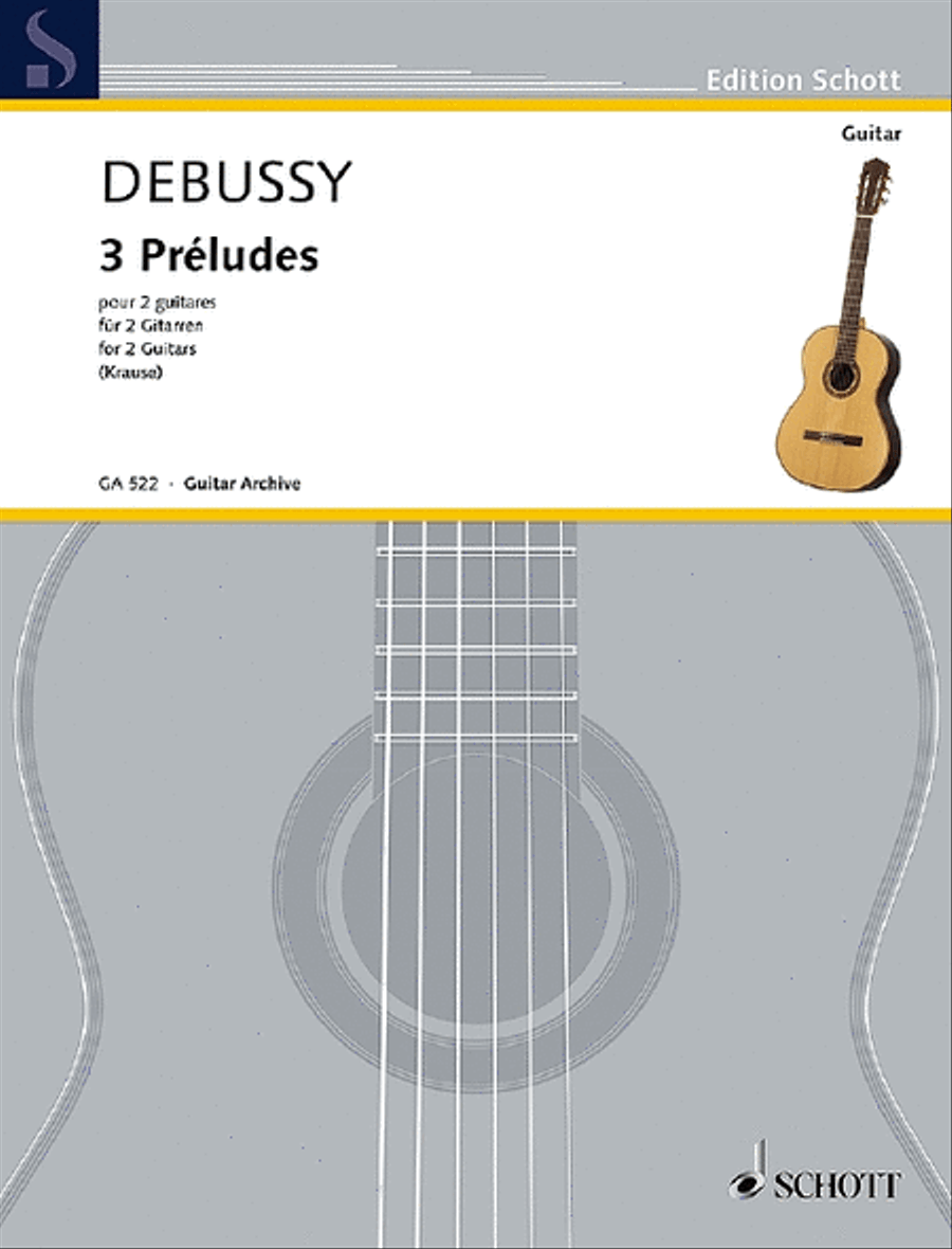 Three Preludes for 2 Guitars Acoustic Guitar scores gallery preview page 1