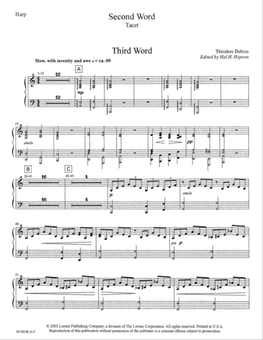 The Seven Last Words of Christ - Harp Choir scores gallery preview page 4