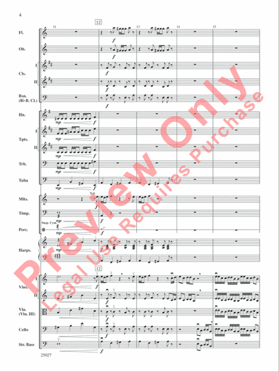 Selections form Tim Burton's Corpse Bride Full Orchestra scores gallery preview page 5