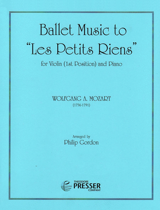 Book cover for Ballet Music to "Les Petits Riens"