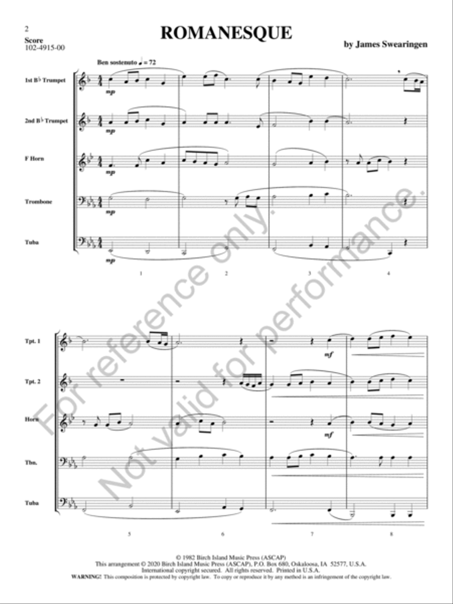 Romanesque Romanesque School and Community scores gallery preview page 4