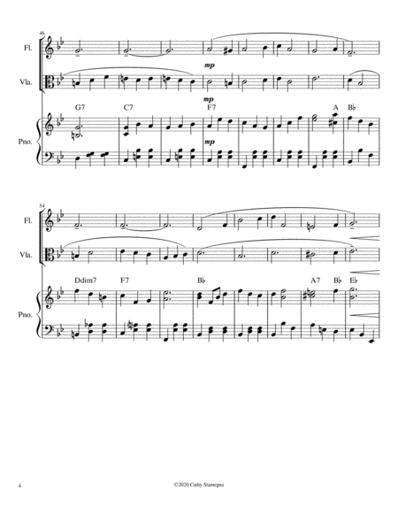 Let Me Call You Sweetheart (Flute/Viola Duet, Chords, Piano Accompaniment) image number null