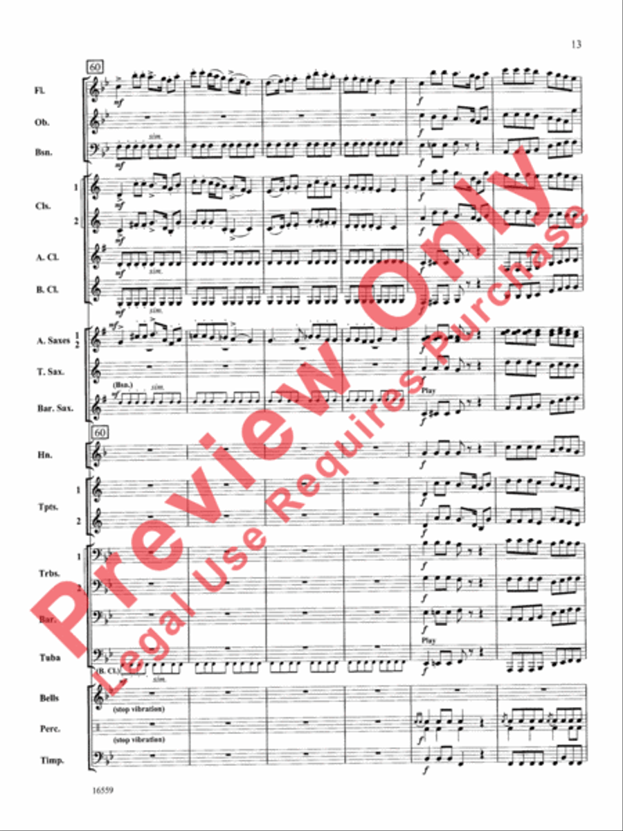 March Slav Concert Band scores gallery preview page 14