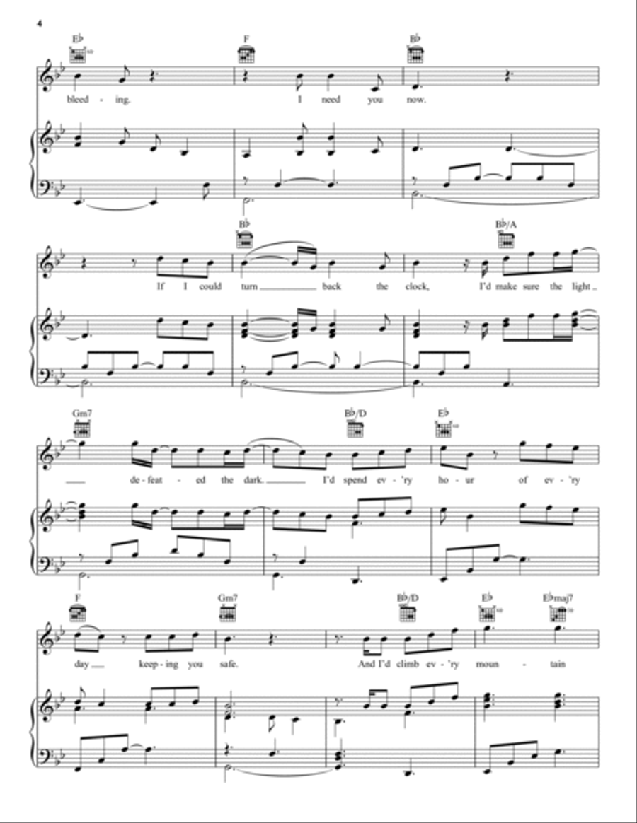You Are The Reason Piano, Vocal, Guitar scores gallery preview page 4