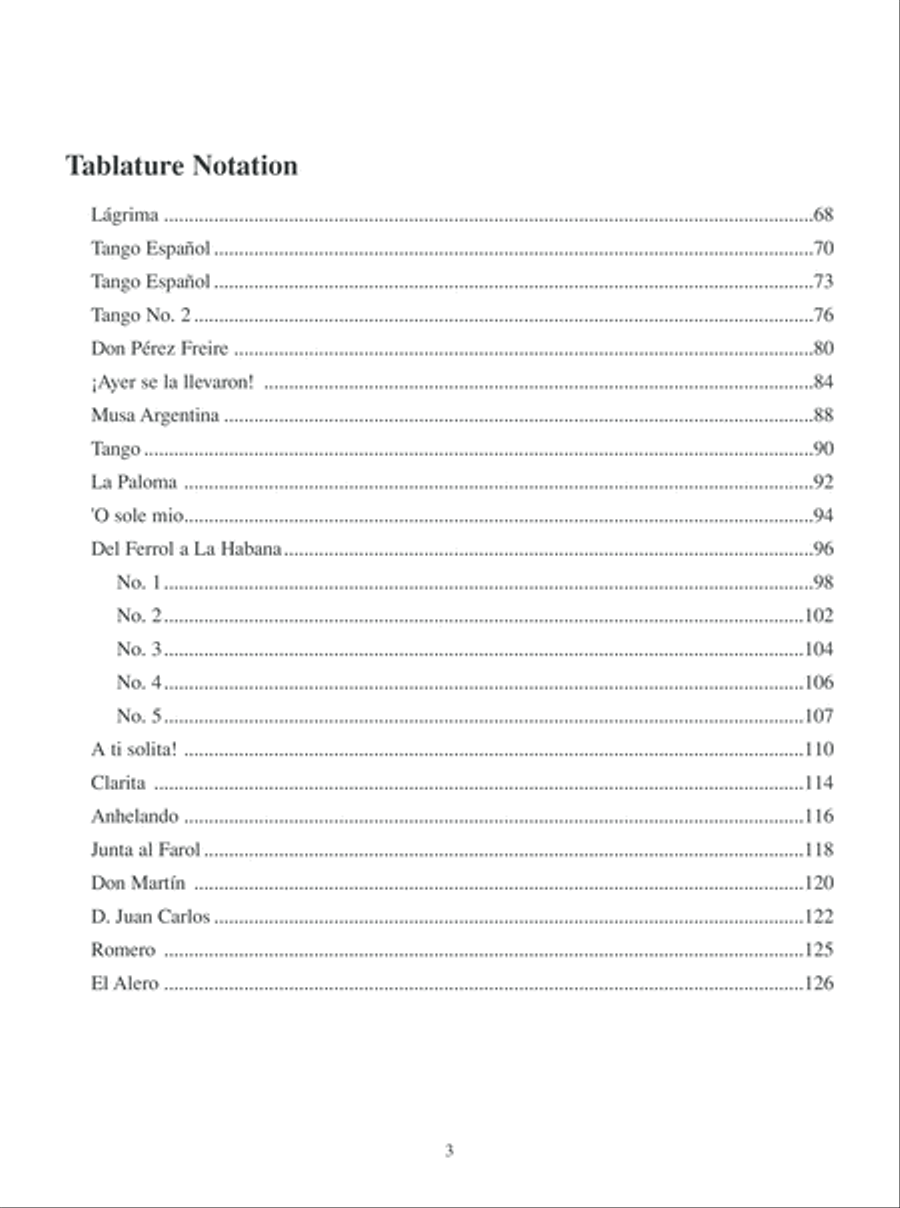 Classic Tangos for Guitar Acoustic Guitar scores gallery preview page 4
