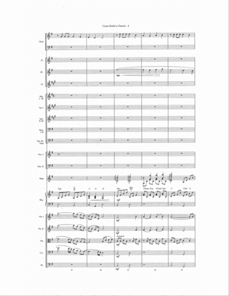 Come Build a Church Choir scores gallery preview page 5