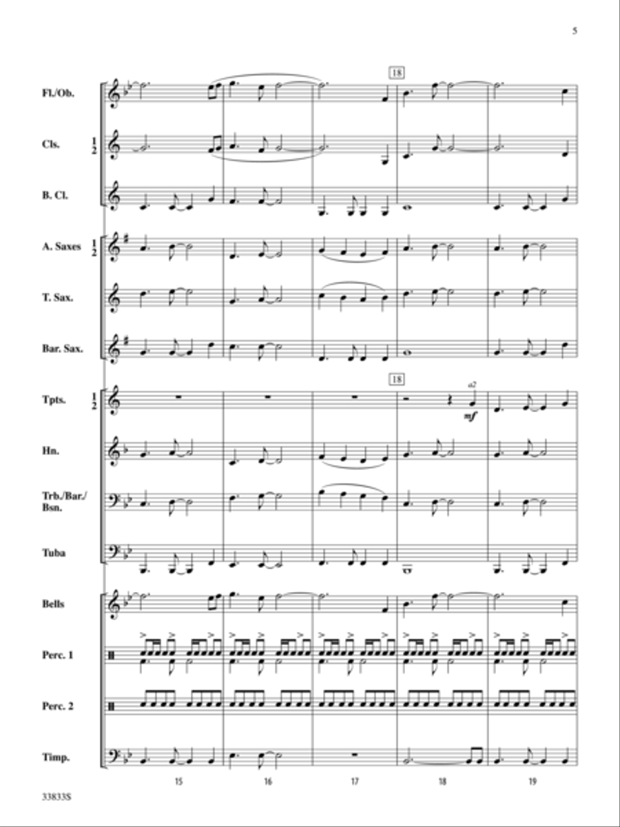 Stonybrook Overture Concert Band scores gallery preview page 5