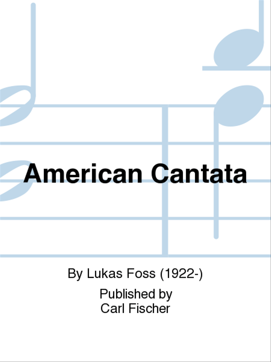 American Cantata Choir scores gallery preview page 1